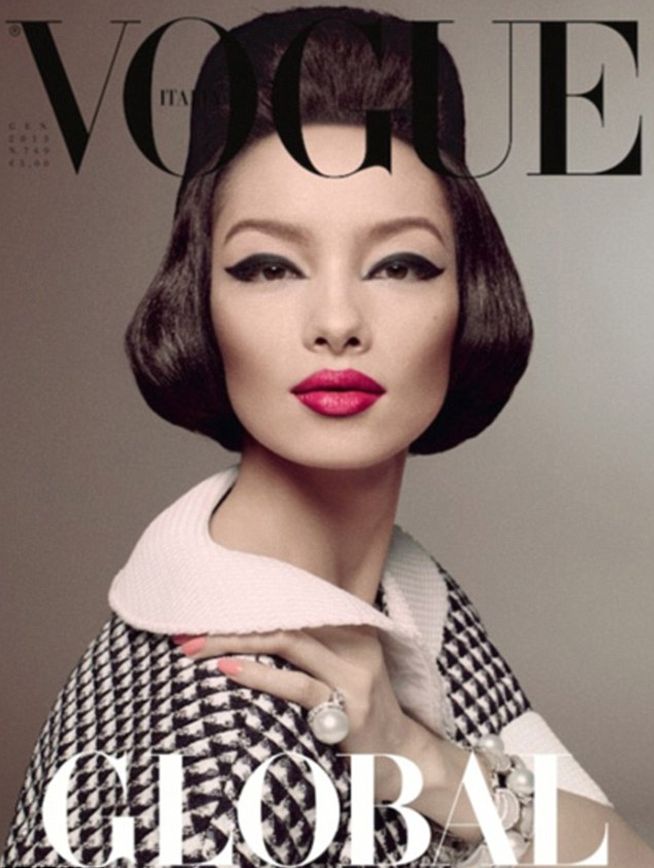 Aunque Fei Fei Sun sea la primera asiática en aparecer en portada de una Vogue, no se le retrata obedeciendo un estereotipo ni lo logró por ser coreana. Crédito: Vogue Italia.