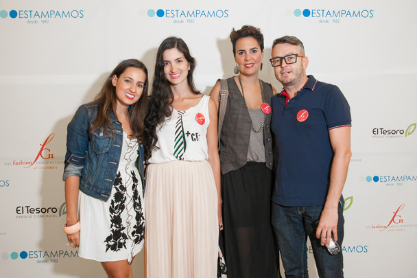 Andrea Mejía, Paula Betancur, Manuela Rubio y José Zapata.