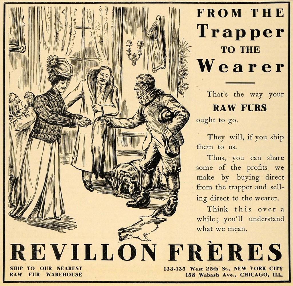 Publicidad de los hermanos Révillon para Chicago, 1907. © S.D.