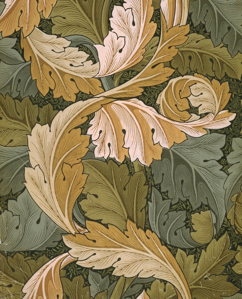 Papel de colgadura Art and Crafts. Por William Morris. 1875. Londres. © The Victoria & Albert Museum. 