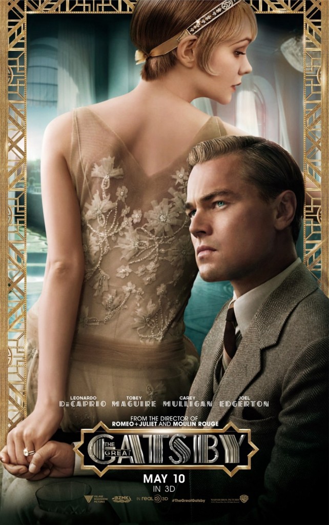 Póster de El Gran Gastby, dirigida por Baz Luhrmann. 2013. 