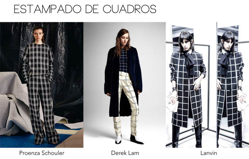 Estampado de cuadros Pre Fall 2015