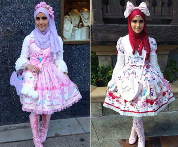 Las "lolitas" con hijab, corriente que combina lo musulmán con la estética "kawaii" japonesa. vía Instagram/alyssaloveskitties