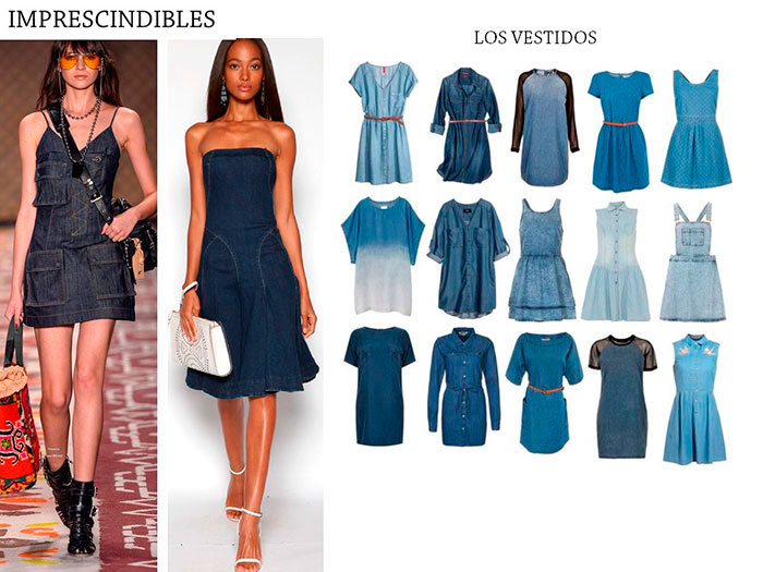 LOS VESTIDOS en denim  